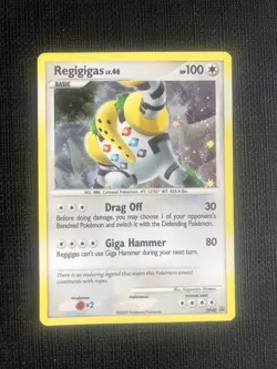REGIGIGAS DP40 Holo pokemon card Promo DIAMOND & PEARL LP/NM - Image 1
