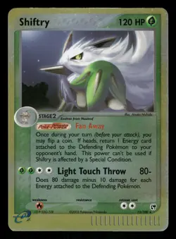 Pokemon Shiftry - Holo Rare Sandstorm 12/100 LP Reverse Holo - Image 1