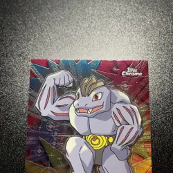 2000 Topps Chrome Pokemon #67 Machoke - Image 2