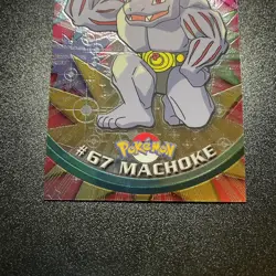 2000 Topps Chrome Pokemon #67 Machoke - Image 3