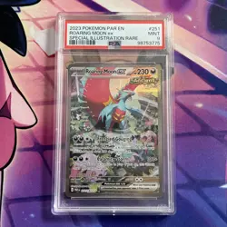 Pokemon Card | PSA 9 Roaring Moon 251/182 Paradox Rift Special Illustration Rare - Image 1