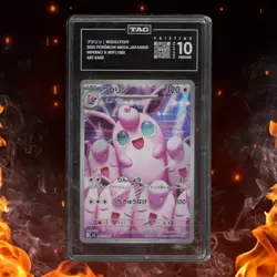 Pokemon Mega Japanese Inferno X WIGGLYTUFF 091/080 Art Rare TAG 10 Pristine - Image 1