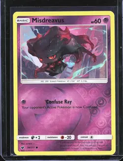 Pokemon TCG Misdreavus 39/111 Crimson Invasion Reverse Holo B-0001 - Image 1