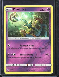 Pokemon TCG Dhelmise 98/236 Cosmic Eclipse Reverse Holo B-0001 - Image 1