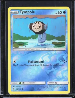 Pokemon TCG Tympole 58/236 Reverse Holo Cosmic Eclipse B-0002 - Image 1