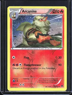 Pokemon TCG Arcanine 11/122 BREAKpoint Reverse Holo B-0001 - Image 1
