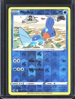 Pokemon TCG Mudkip 62/264 Fusion Strike Reverse Holo B-0001 - Image 1