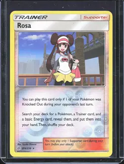 Pokemon TCG Rosa 204/236 Cosmic Eclipse Reverse Holo B-0001 - Image 1