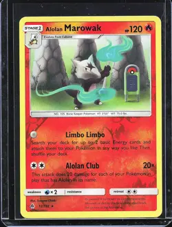 Pokemon TCG Alolan Marowak 12/131 Reverse Holo Forbidden Light B-0002 - Image 1