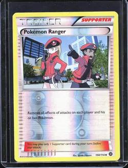 Pokemon TCG Pokemon Ranger 104/114 Reverse Holo Trainer Steam Siege B-0002 - Image 1