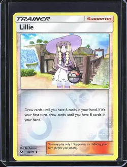 Pokemon TCG Lillie 62/73 Reverse Holo Shining Legends B-0002 - Image 1