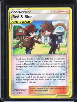 Pokemon TCG Red & Blue 202/236 Reverse Holo Cosmic Eclipse B-0002 - Image 1