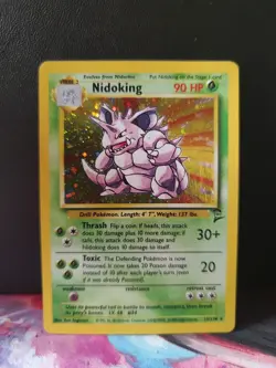 Pokemon TCG Nidoking Base Set 2 Holo Unlimited Rare Card 11/130 - Image 1