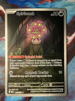 Pokemon Spiritomb 148/132 Me01: Mega Evolution Illustration Rare Holo 2025 80 HP - Image 1