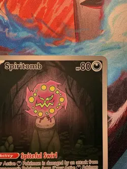 Pokemon Spiritomb 148/132 Me01: Mega Evolution Illustration Rare Holo 2025 80 HP - Image 2