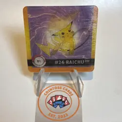 1999 Artbox Pokemon Action Flipz Premier #1 Pikachu /Raichu perfect condition - Image 1