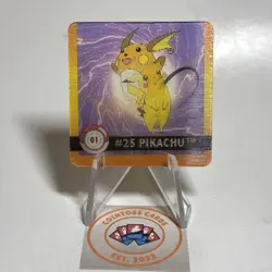 1999 Artbox Pokemon Action Flipz Premier #1 Pikachu /Raichu perfect condition - Image 2