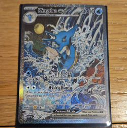 Pokemon TCG Kingdra ex 310 HP Holo Promo Sv: Scarlet & Violet 131 English EX - Image 1