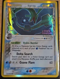 Pokemon TCG Rayquaza 80 HP Holo Rare Holon Phantoms 16/110 Delta Reverse Holo - Image 1