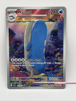 Pokemon TCG SV-Journey Together Wailord #162/159 Illustration Rare - Image 1