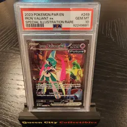 IRON VALIANT ex - PSA 10 - 2023 POKEMON PARADOX SIR - #249 - Image 1