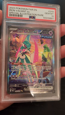IRON VALIANT ex - PSA 10 - 2023 POKEMON PARADOX SIR - #249 - Image 2