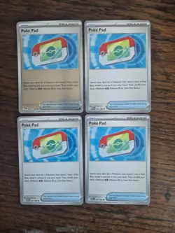 4 X Poke Pad 081/088 Playable Set Perfect Order Pokemon Reverse Holo Trainer - Image 1