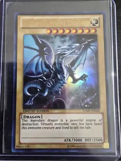 Yu-Gi-Oh Blue-Eyes White Dragon Limited Edition Card JUMP-EN068 - Image 1