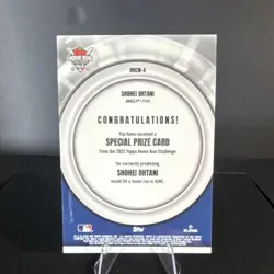 Topps Shohei Ohtani 2022 Home Run Challenge June Winner #’d /205 - Image 2