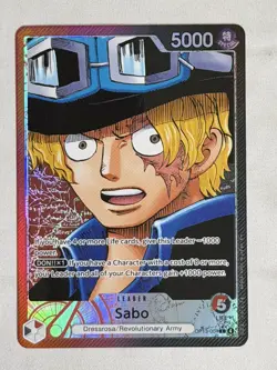 One Piece TCG Sabo OP13-004 Alt Art Leader Carrying On His Will Foil English - Image 1