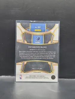 2023-24 Panini Select - Mezzanine Level #362 Desmond Bane Blue Flash #d/99 - Image 2