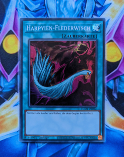 Yu-Gi-Oh! Harpyien-Flederwisch EGO1-DE022 SUPER Rare Deutsch 1.Auflage Near Mint - Image 1