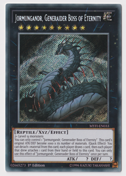 Jormungandr, Generaider Boss of Eternity MYFI-EN033 1st Edition Secret Rare - Image 1
