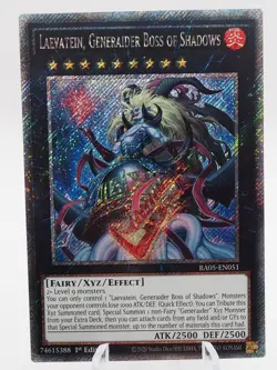 Laevatein, Generaider Boss of Shadows RA05-EN051 Platinum Secret Rare 1st Edi... - Image 1