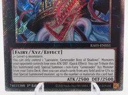 Laevatein, Generaider Boss of Shadows RA05-EN051 Platinum Secret Rare 1st Edi... - Image 2