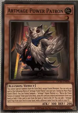 YuGiOh! Artmage Power Patron OP30-EN006 Super Rare - Image 1