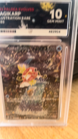 Magikarp 203/193 Paldea Evolved Illustration Rare Ace 10 PERFECT SUBGRADES - Image 2