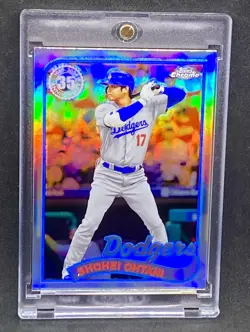 Shohei Ohtani RARE REFRACTOR INVESTMENT CARD TOPPS CHROME DODGERS MVP MINT - Image 1