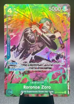 Roronoa Zoro OP13-037 TR One Piece Card Near Mint - Image 1