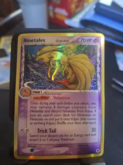 Pokemon Ninetales TCG Holo Card 8/101 Dragon Frontiers Delta Species - Image 1