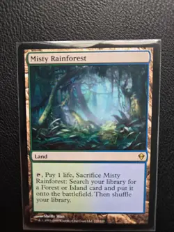 MTG Misty Rainforest Rare Fetch Land Zendikar Magic the Gathering EX Card - Image 3