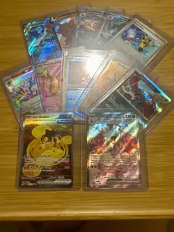 Pokemon EX Holo Lot Charizard Iron Boulder IR Radiant Greninja + 8 Cards - Image 1