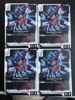 GD01-086 Gundam Lfrith Gundam Card Game TCG GCG Newtype Rising Playset x4 - Image 1
