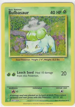 Bulbasaur 001/034 Trading Card Game Classic Holo - NM / LP - Image 1