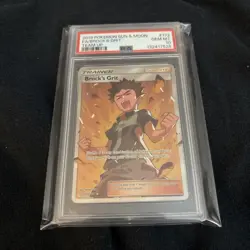 2019 POKEMON SUN & MOON TEAM UP #172 FULL ART/BROCK'S GRIT PSA 10 - Image 2
