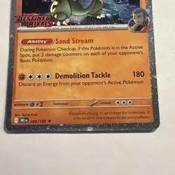 Pokemon Destined Rivals Team Rocket Tyranitar Stamped Promo 96 /182 - Image 4