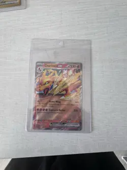 Pokemon TCG Charizard EX 161 Scarlet Violet Promo Holo Card - Image 1