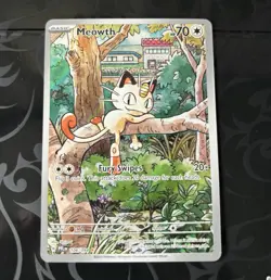 Meowth 106/094 Pokemon TCG Phantasmal Flames *Factory Error on the back* - Image 1