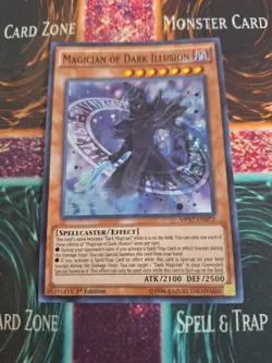 Yu-Gi-Oh! Magician of Dark Illusion MP17-EN072 Super Rare 1st Edition Near Mint - Image 1