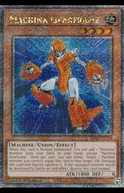 Yugioh Machina Gearframe RA03-EN234 Quarter Century Rare 1st Ed NM - Image 2